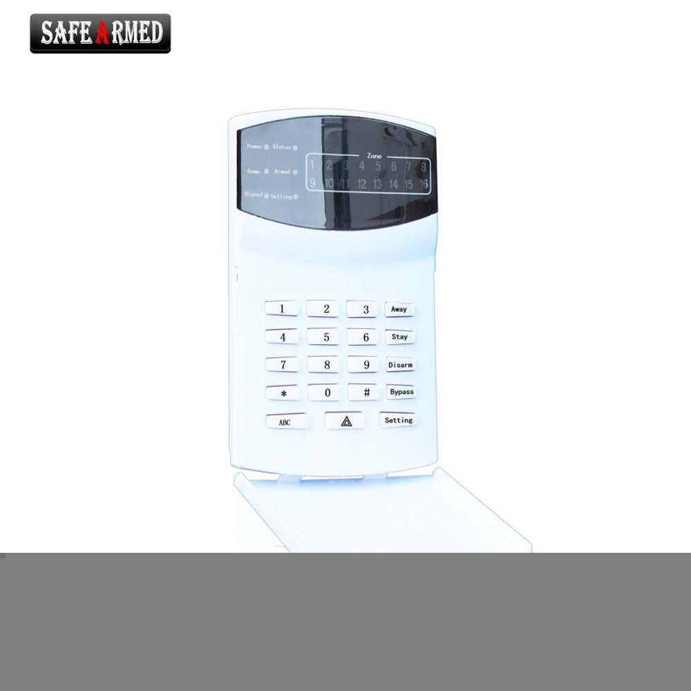 홈 보안 자기 방어 PSTN GSM SMS 경보 시스템 무료 키패드 SF-8016-16D-LED 주도